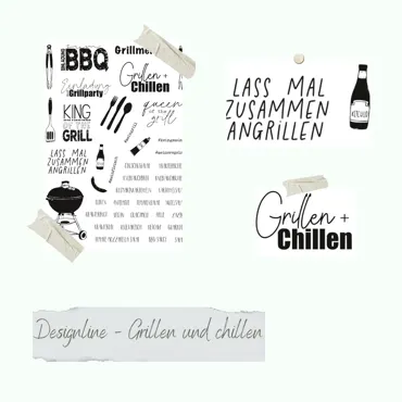 Creative-Depot Stempelset - Designline - Grillen und chillen