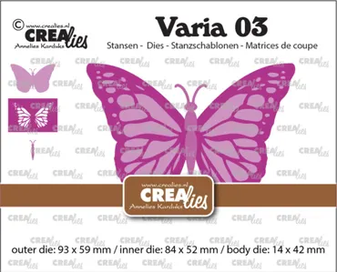 Crealies Varia Dies No. 03 Monarch Butterfly