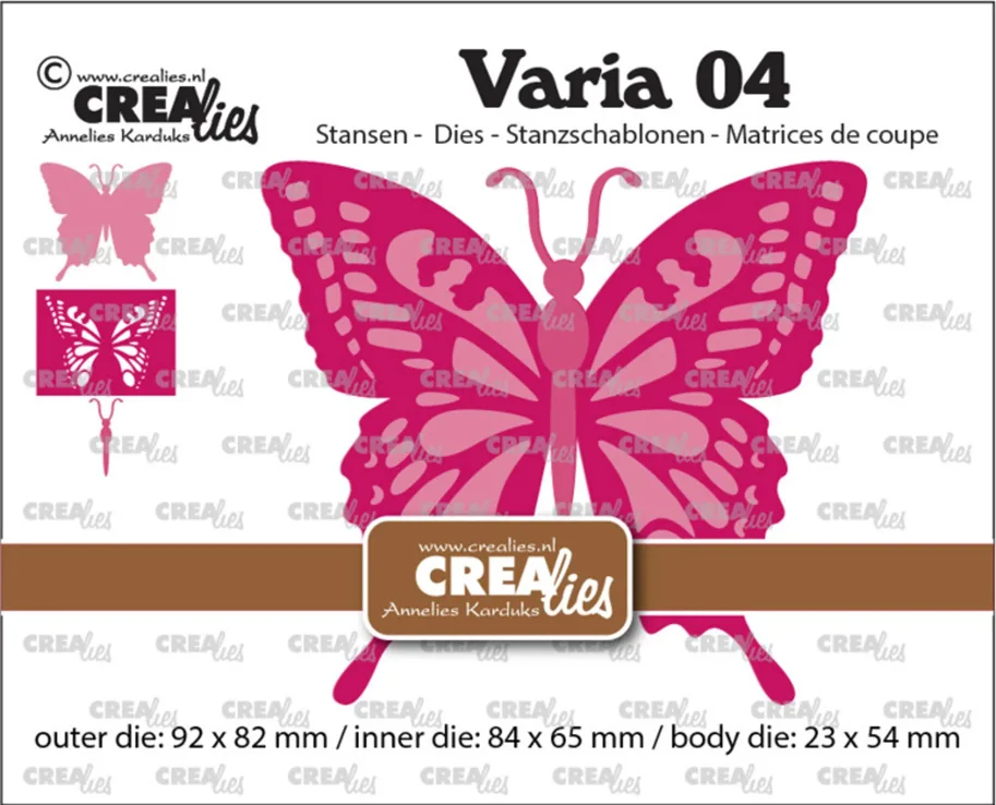 Crealies Varia Dies No. 04 Swallowtail Butterfly