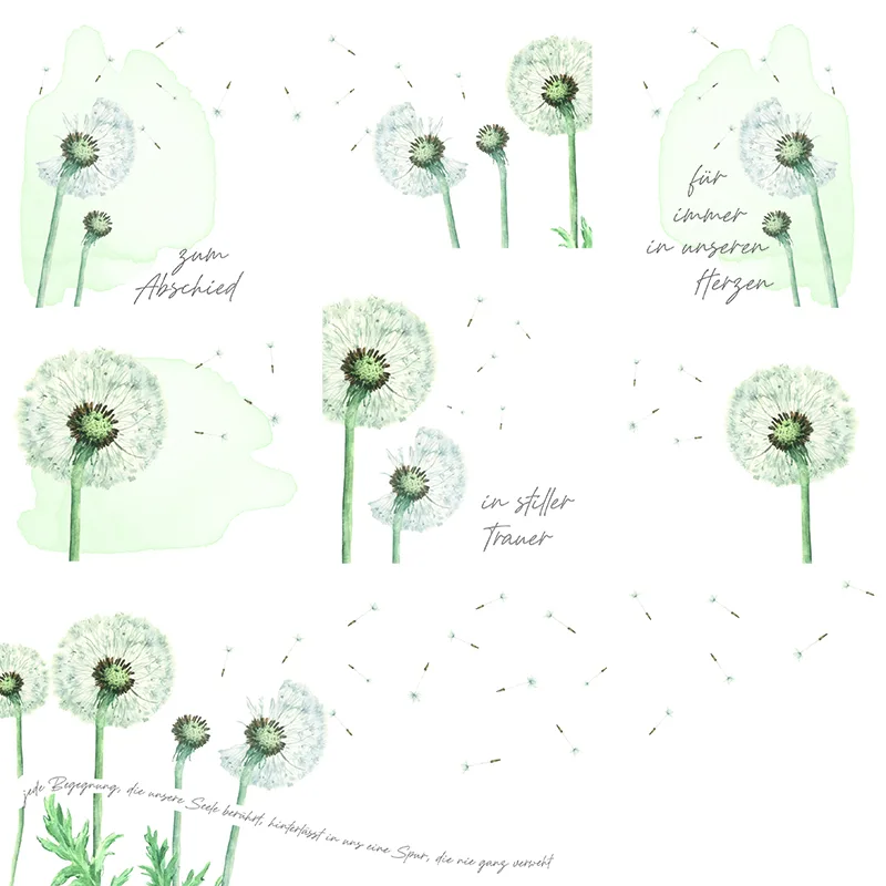 Charlie & Paulchen Premium Cardstock Pusteblume