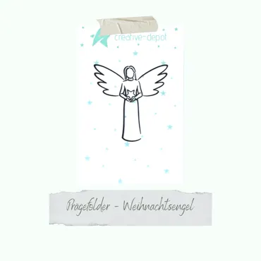 Creative-Depot Die - Prägefolder - Weihnachtsengel - 11 x 15,5 cm
