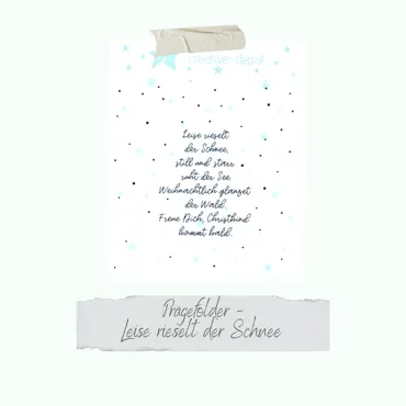 Creative-Depot Prägefolder - Leise rieselt der Schnee - 15 x 15 cm