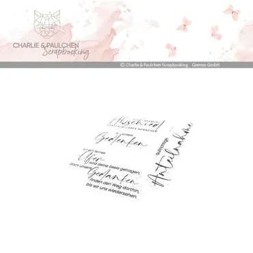 Charlie & Paulchen Stempelset Wir nehmen Abschied