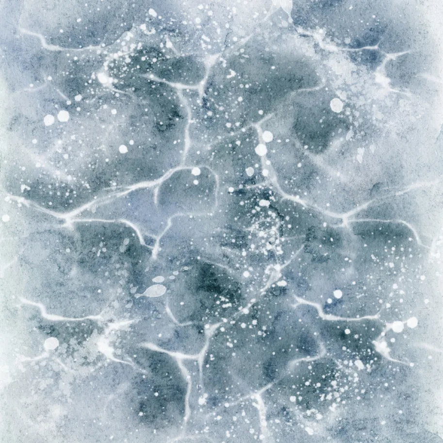 Charlie & Paulchen Design Cardstock Ozean Aquarell meeresblau