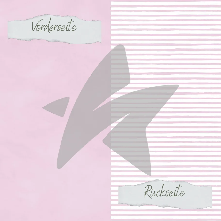 Creative-Depot Designpapier - Basic - Pastell Flieder - Streifen + Uni - Doppelseitig bedruckt