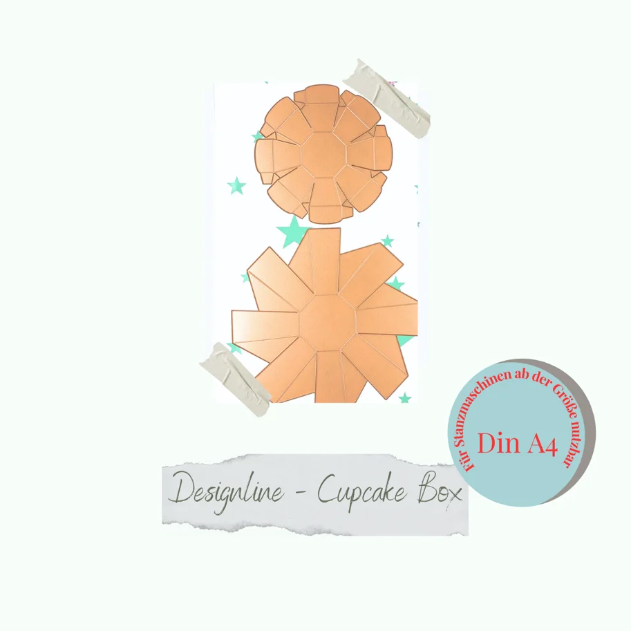 Creative-Depot Die - Designline - Cupcake Box