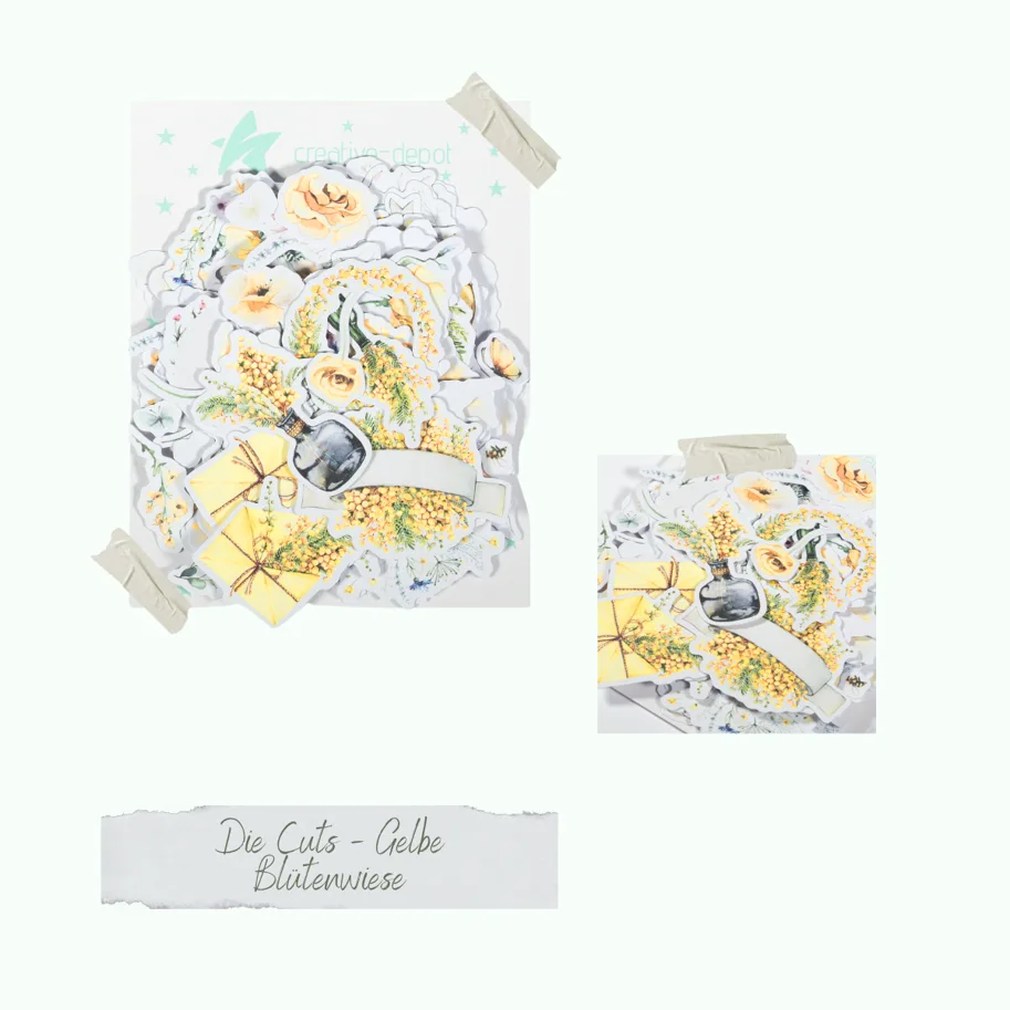 Creative-Depot Die Cuts - Gelbe Blütenwiese
