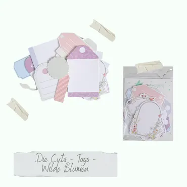 Creative-Depot Die Cuts - Tags - Wilde Blumen