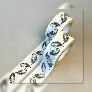 INBOX Klebeband Feder schwarz 5cm/50m