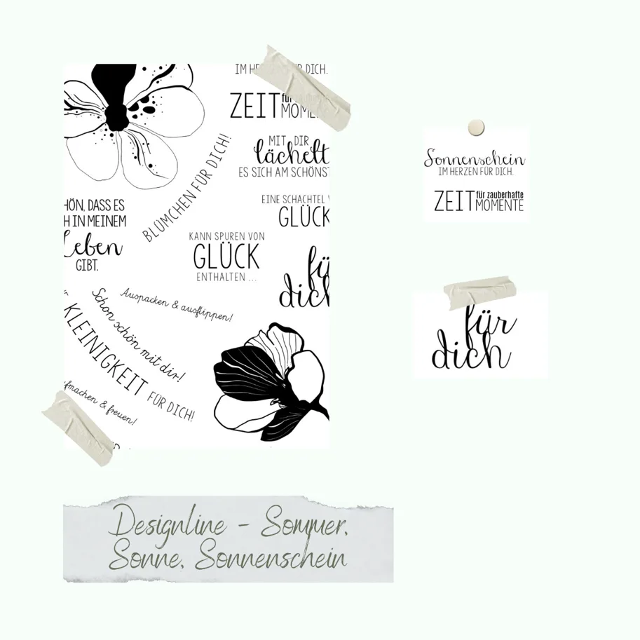 Creative-Depot Stempelset - Designline - Sommer, Sonne, Sonnenschein