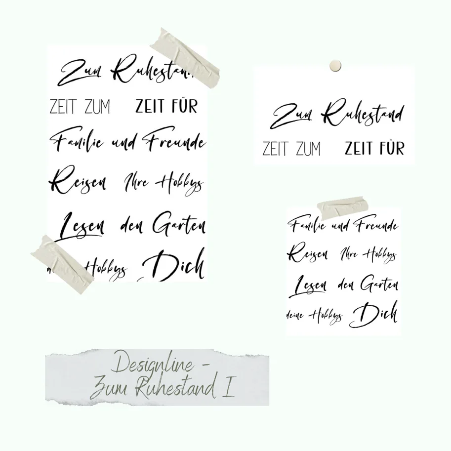 Creative-Depot Stempelset - Designline - Zum Ruhestand I 