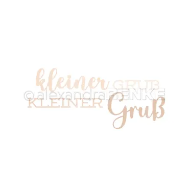 Alexandra Renke Die 'Schriften-Duo Kleiner Gruß'