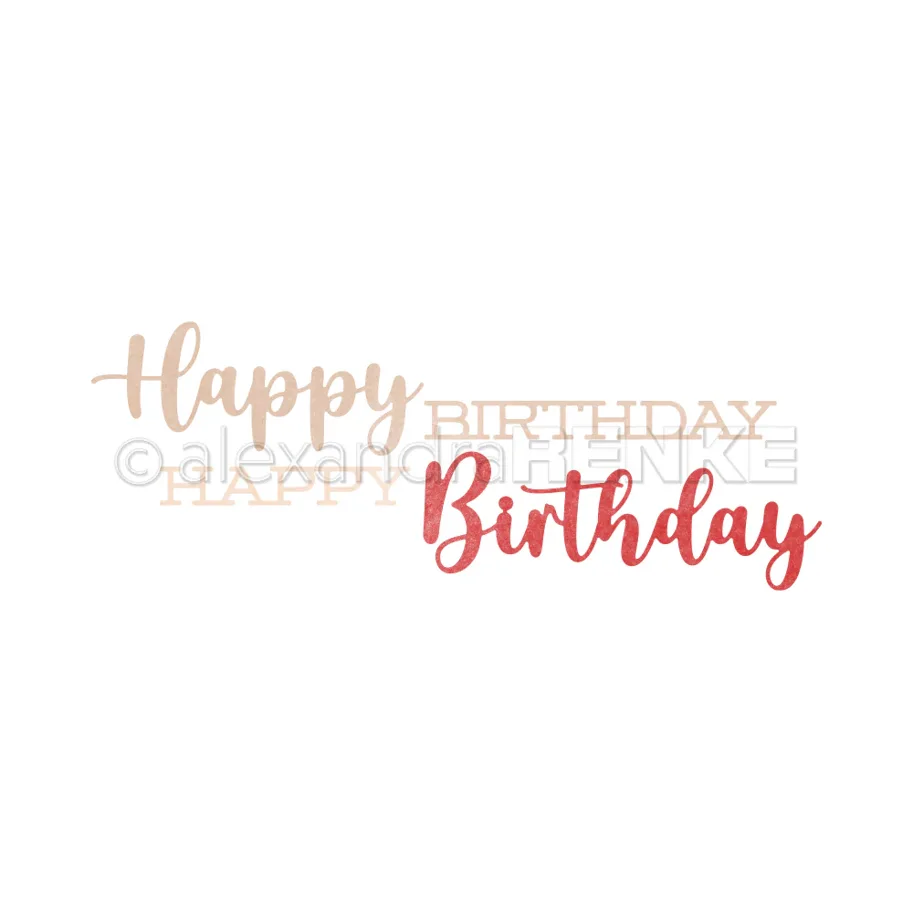 Alexandra Renke Die 'Schriften-Duo Happy Birthday'