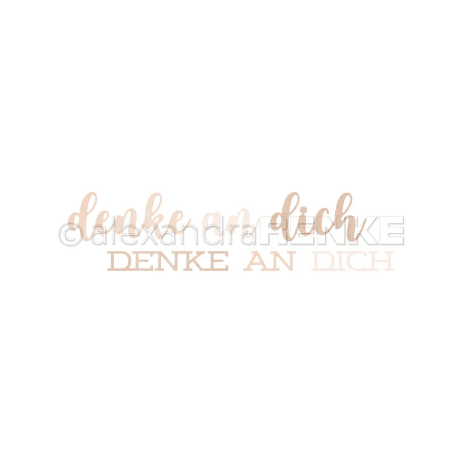 Alexandra Renke Die 'Schriften-Duo Denke an dich'