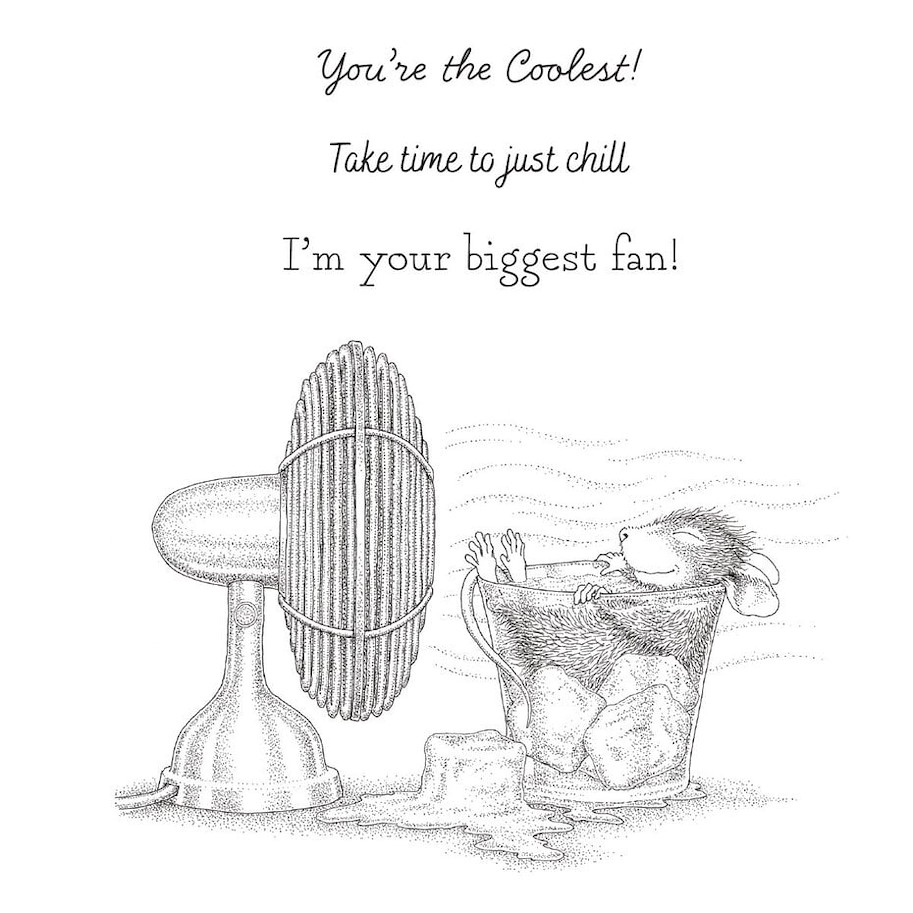 Spellbinders Stay Cool Cling Rubber Stamp