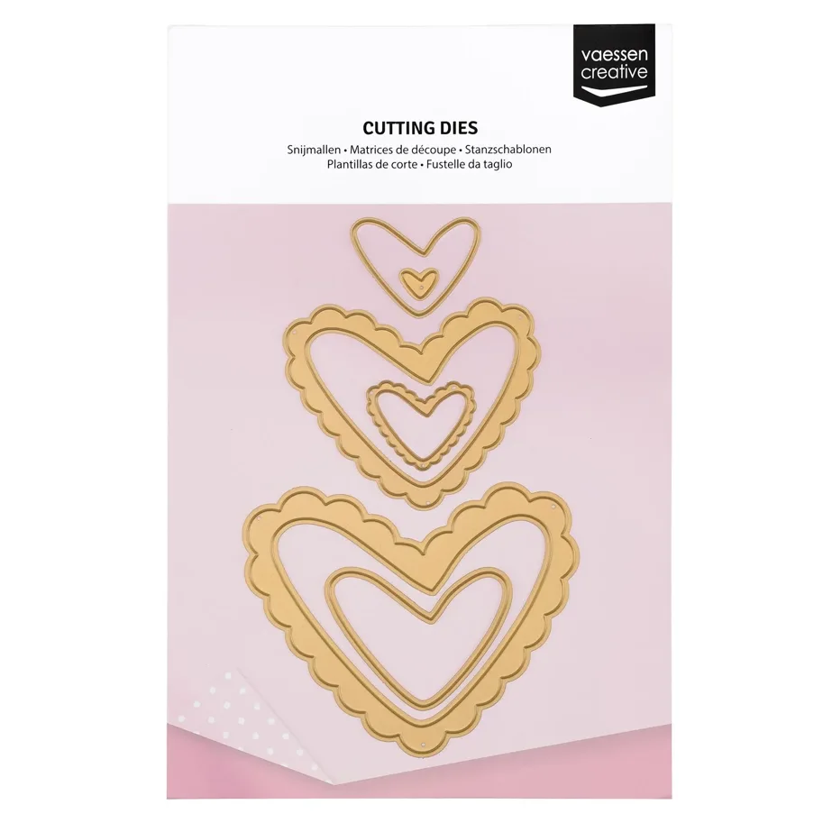Vaessen Creative • Essentials Stanzschablonen Herz 6St.