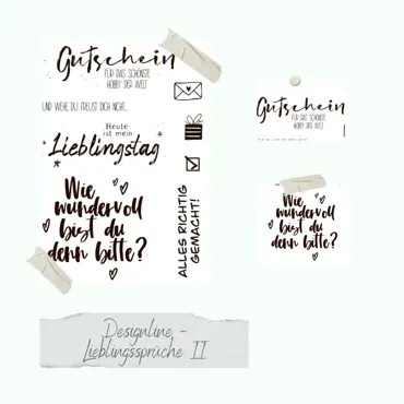 Creative-Depot Stempelset - Designline - Lieblingssprüche II