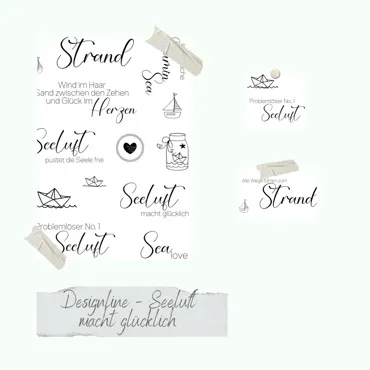 Creative-Depot Stempelset - Seeluft macht glücklich