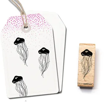 Cats on appletrees Stempel Qualle Rosalie