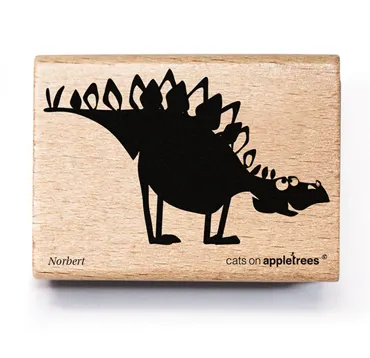 Cats on appletrees Stempel Stegosaurus Norbert