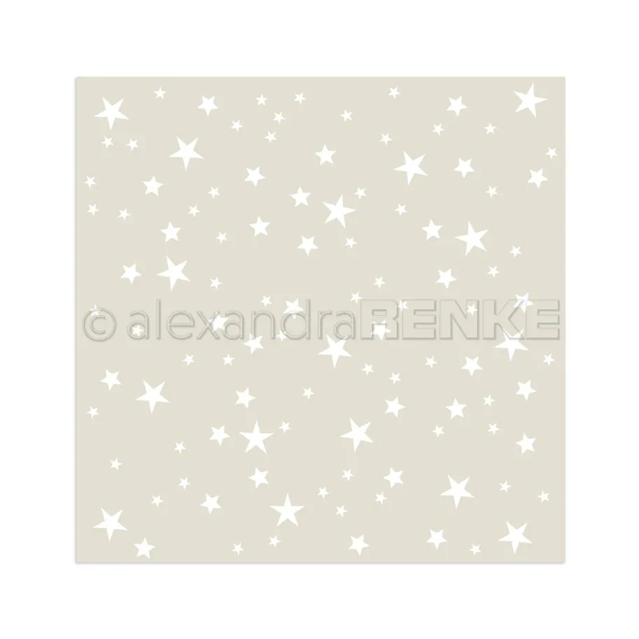 Alexandra Renke Stencil 'Sterne Muster'