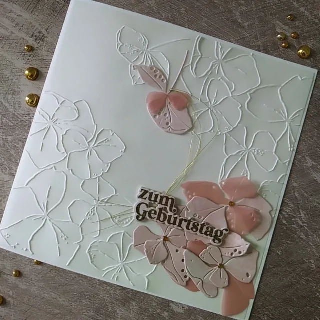 Charlie & Paulchen Prägefolder Große Blüten