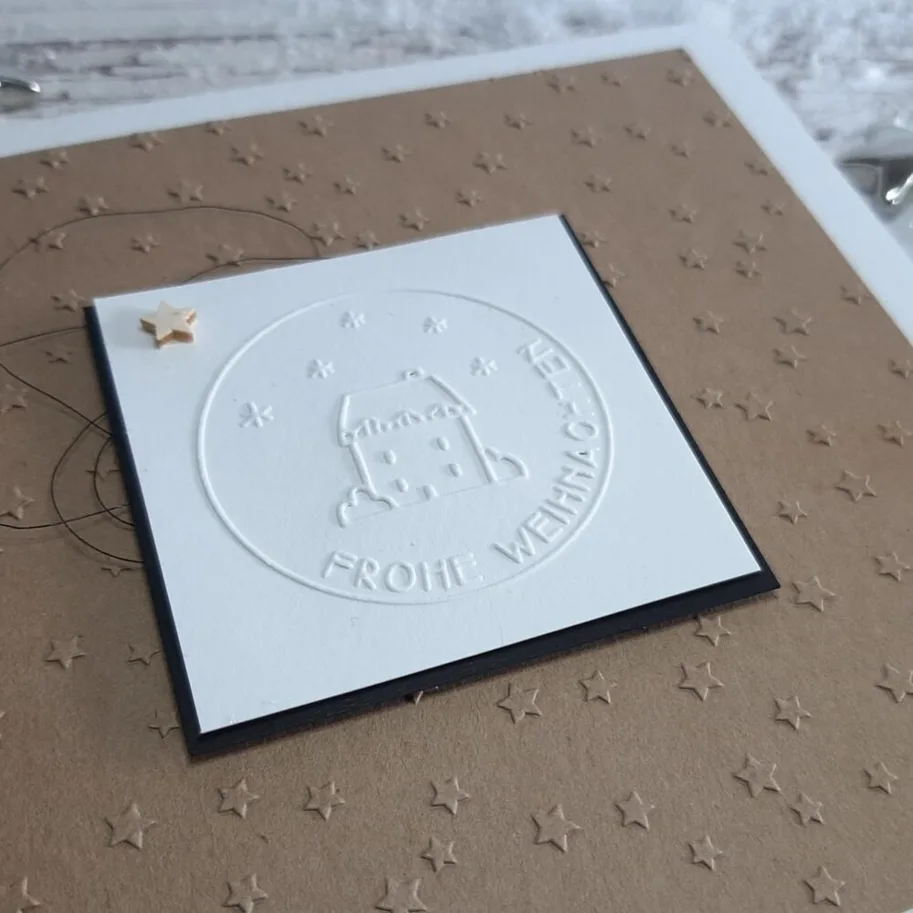 Charlie & Paulchen Mini-Prägefolder Weihnachtshaus 