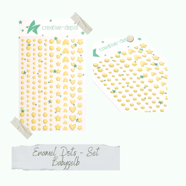 Creative-Depot Enamel Dots - Babygelb