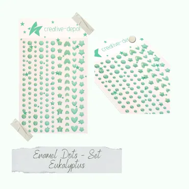 Creative-Depot Enamel Dots - Eukalyptus