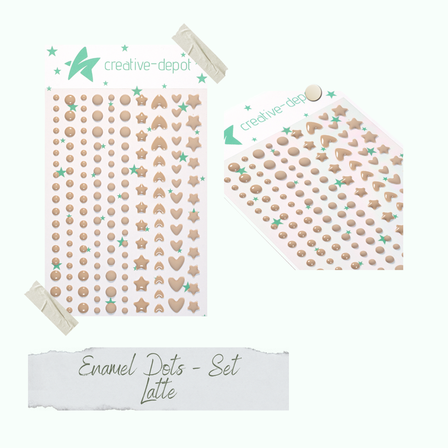 Creative-Depot Enamel Dots - Latte