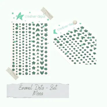 Creative-Depot Enamel Dots - Moos