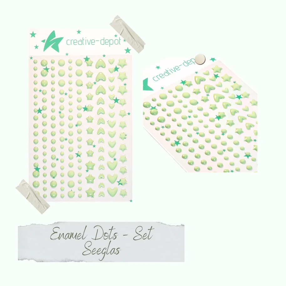 Creative-Depot Enamel Dots - Seeglas