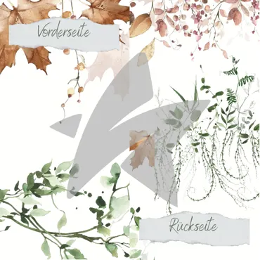 Creative-Depot Designpapier - Herbstzauber - Aufleger - Beidseitig bedruckt