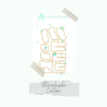 Creative-Depot Stempelset - Pfützenhüpfen/Die - Pfützenhüpfen - Outline Set