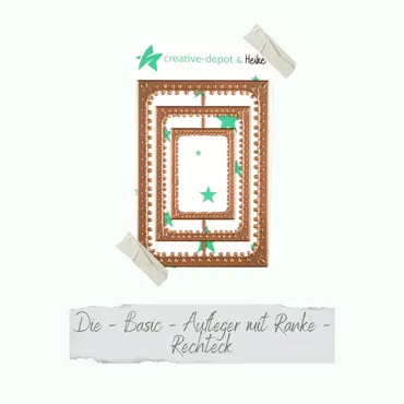 Creative-Depot Die - Basic - Aufleger mit Ranke - Rechteck