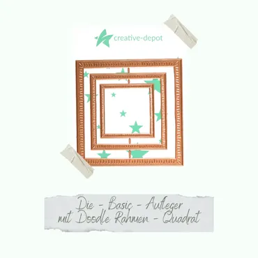 Creative-Depot Die - Basic - Aufleger mit Doodle Rahmen - Quadrat