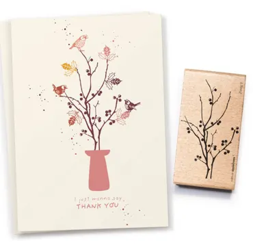 Cats on appletrees Stempel Zweig 3 Winterzweig