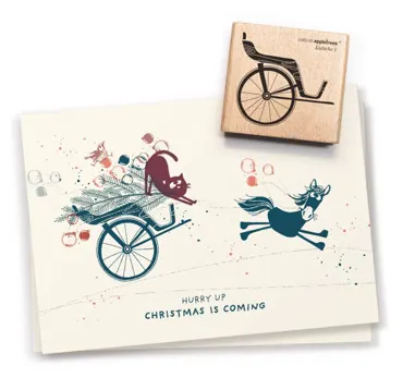 Cats on appletrees Stempel Kutsche 1 Einachser