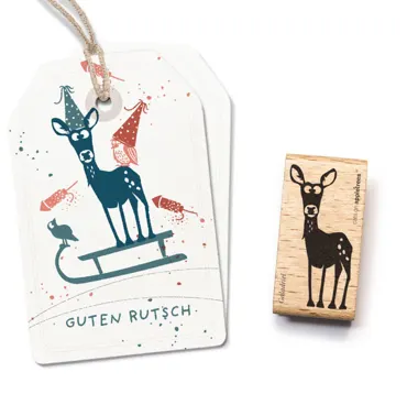 Cats on appletrees Stempel Hirschkuh Galadriel