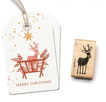 Cats on appletrees Stempel Hirschkalb Idril