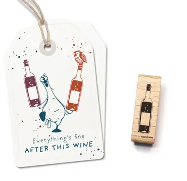 Cats on appletrees Stempel Flasche 2