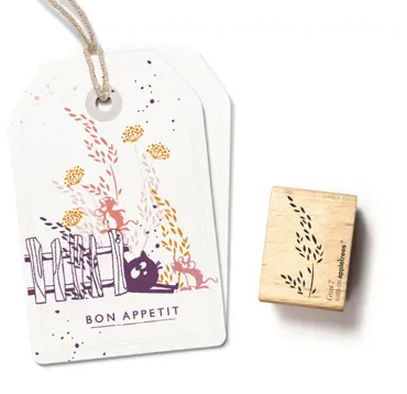 Cats on appletrees Stempel Gras 7