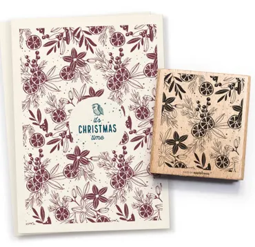 Cats on appletrees Stempel Hintergrund Weihnachtsmuster