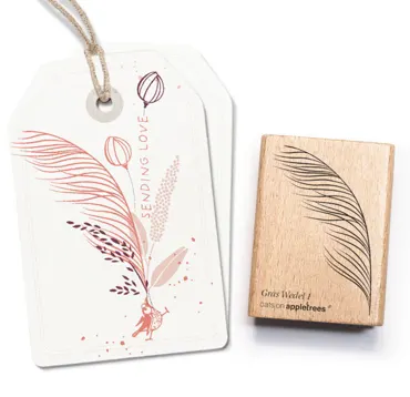 Cats on appletrees Stempel Gras Wedel 1