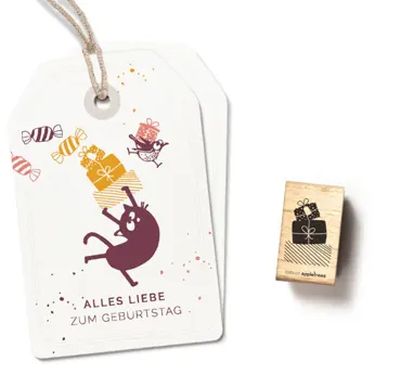 Cats on appletrees Stempel Geschenkeberg 2