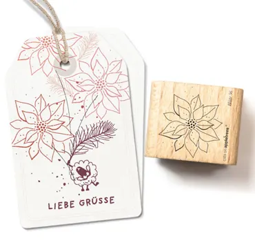 Cats on appletrees Stempel Blüte 56 Weihnachtsstern Outline