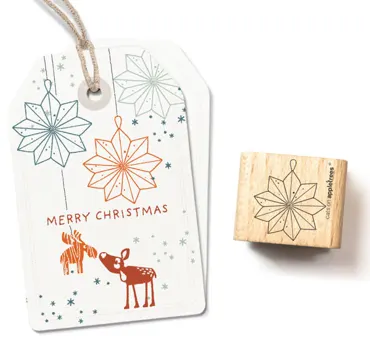 Cats on appletrees Stempel Stern 8 Faltstern Outline