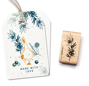 Cats on appletrees Stempel Wacholderzweig