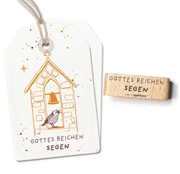 Cats on appletrees Stempel Gottes reichen Segen