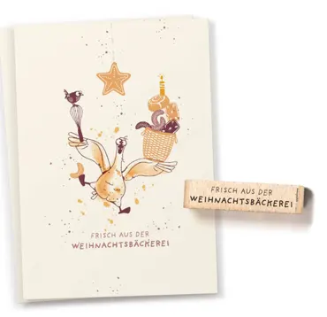 Cats on appletrees Stempel Weihnachtsbäckerei 3